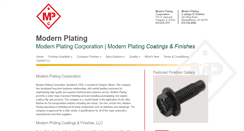 Desktop Screenshot of modernplating.com