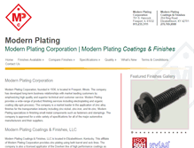Tablet Screenshot of modernplating.com